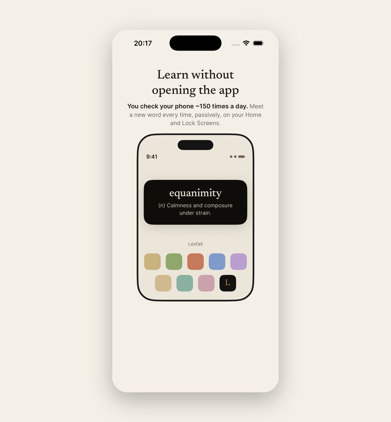 Lexfall's Home Screen widget